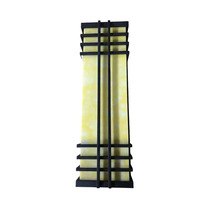 Lampe murale solaire extérieure LED en fer, étanche, économie d'énergie, protection de l'environnement, style chinois, forme de pilier, garantie de 2 ans