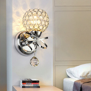 Lámpara de pared moderna minimalista de hierro y cristal con interruptor de cadena para dormitorio, mesita de noche, sala de estar, <span class=keywords><strong>escalera</strong></span> y pasillo - Product Image 3