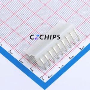 CH3.96-9P WZ Wire-to-Board Pin Header Bent Lead Through Hole,P=3.96mm Connector 1x9P 3.96mm Right Angle Insert CH - Product Image 2