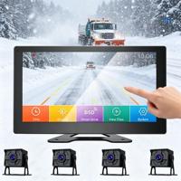 Alta calidad 10 pulgadas Adas alarma de voz 720p Ahd cámara de coche IPS 360 pantalla táctil LCD completa BSD punto ciego autobús camión Monitor