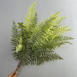 YOPIN-6034 Ramo de Helechos Artificiales, Hojas de <span class=keywords><strong>Nandina</strong></span> Lujosas, Helecho Persa con Hojas, Hierba Artificial para Paisajismo - Product Image 6