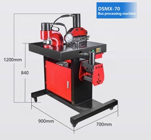 เครื่องเจาะ ตัด และดัดบัสบาร์ รุ่นขายดีที่สุด Dsmx-70 เครื่องจักรไฮดรอลิกอัตโนมัติ 3 in 1 สำหรับการแปรรูปบัสบาร์ - Product Image 5