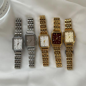 GEDI Retro Small Square Plate Steel Strip Women's Watch <b>Light</b> Niche High-end Feeling Quartz Watch Versatile Fashion Style - Product Image 5