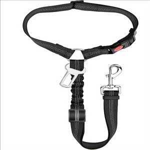 Sabuk kursi mobil anjing nilon, gesper cincin tali berjalan otomatis, perlengkapan hewan peliharaan lintas batas, gaya <span class=keywords><strong>Fashion</strong></span>, pola Solid - Product Image 6