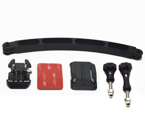Aksiyon Kamera Aksesuarları Özel Renkli Kask Kavisli Selfie Çubuğu Seti Alüminyum Alaşımlı Kamera Selfie Kolu Çubuk Braketi DJI için - Product Image 5