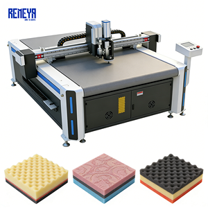 Cutter oscillant industriel REMEYA pour feutre PET avec coupe sans éclats et garantie de cinq ans, machine à découper la mousse - Product Image 1