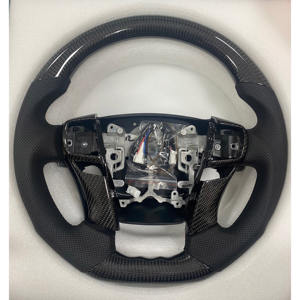 Volante de Coche Personalizado YLC de Fibra de Carbono Negra y Cuero para <span class=keywords><strong>Toyota</strong></span> Land Cruiser 300 GR Sport 2022-2024, Accesorios para Coche - Product Image 5