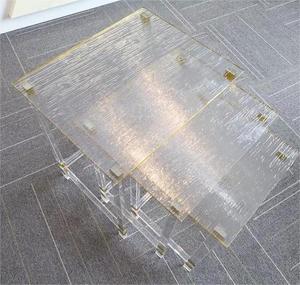 Mới thân thiện với môi đồ nội thất hiện đại trong suốt plexiglass <span class=keywords><strong>Acrylic</strong></span> Fancy vuông Bàn cà phê <span class=keywords><strong>lucite</strong></span> ăn bàn đám cưới - Product Image 4