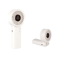 Summer Products 2025 Mini ventilateur portable pliable à main rechargeable Ventilation à refroidissement par air Ventilateur portable pliable à grande vitesse