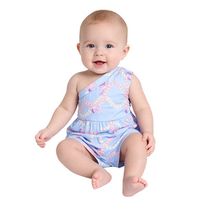 A26-10 Venta Directa de Fábrica, Personalización, Rompers con Hombros Descubiertos, Romper con Botones a Presión para Niña, Romper con Estampado de Leopardo para Bebé - Product Image 5