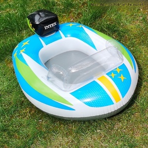 Flotador <span class=keywords><strong>Inflable</strong></span> para Niños <span class=keywords><strong>INTEX</strong></span> con Forma de Avión y Cocodrilo, Anillo de Natación con Diseño de Dibujos Animados - Product Image 3