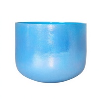 Sky Blue Pearlescent Thick-walled Crystal Bowl Wave Light Meditation Heart Sound Healing Slow Rhythm Percussion Instrument