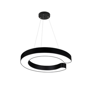 Lámpara Colgante LED en Forma de C, Creativa, para Oficina, Sala de Recepción, Cafetería, Tiendas, Gimnasio - Product Image 4