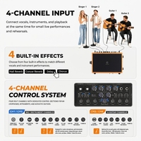 Amplificateur de guitare direct Musiccube IMA90Pro, rechargeable, portable, haut-parleur vocal-acoustique