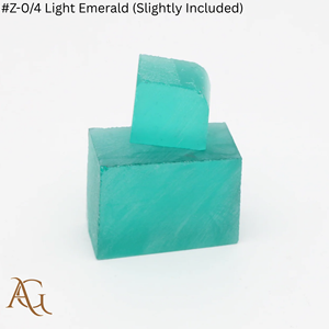 Nano Diamante en Bruto Cultivado en Laboratorio # Gema de Color Verde Azul Esmeralda Claro (Ligeramente Incluida) Z 0/4, Corte de Gema, Sintética, Simulada, Creada en Laboratorio - Product Image 4