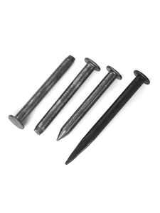 Clou <span class=keywords><strong>en</strong></span> acier au carbone pour borne de péage, finition brute, tailles M8 à M12, pour montage de portiques et de barrières, usage sur chantier - Product Image 2