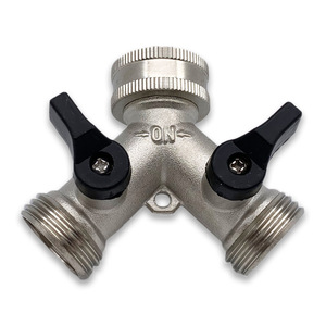 Garden Water Connector Y Shaped Zinc Alloy 1/2 Inch Threaded <b>Splitter</b> Valve For Irrigation <b>Hose</b> Adapter - Product Image 5