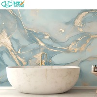 Pierre de marbre naturel poli Beige HZX de luxe pour salles de bains d'hôtel baignoire-douche à remous villa