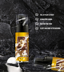 Belleza Limpieza <span class=keywords><strong>Barba</strong></span> Espuma Orgánica Lavado DE CARA Hombres Cuidado Champú y acondicionador Champú Limpieza Mousse - Product Image 3