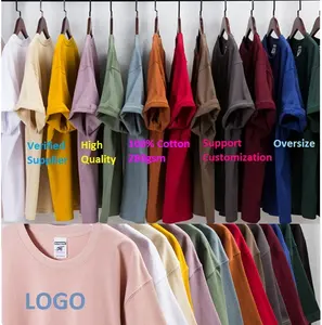 Unisex Ladies Dtg Custom High Quality 100% Cotton T Shirt Oversized Manufacturer 280 Gsm 280Gsm Tshirt Heavyweight T Shirt