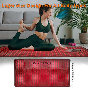 Tapis de thérapie par la lumière infrarouge utilisation complète du corps couverture de thérapie par la lumière rouge de grande taille pour la maison <span class=keywords><strong>Spa</strong></span> soulagement de la douleur Muscle Relax - Product Image 3
