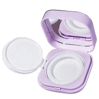 Étui carré violet clair vide pour correcteur de maquillage avec logo personnalisé, emballage de luxe pour fond de teint coussin d'air hydratant et crème BB