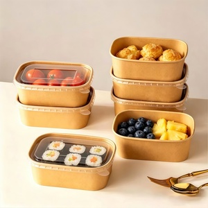 Bol en papier kraft de 390 ml, logo personnalisé imprimé, jetable, pour la vente de crèmes glacées et de desserts dans l'industrie de la restauration - Product Image 6