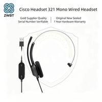 Headset Kantor Cisco 321 Mono Berkabel, Promo! HS-W-321-C-USBC HS-W-321-C-USB HS-W-321-C-RJ9 HS-W-321Q-C-USBC