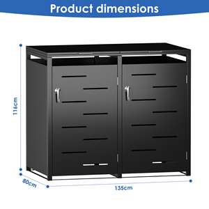 Contenedor de Basura Elegante para Exteriores, <span class=keywords><strong>Mueble</strong></span> para Basura - Product Image 3