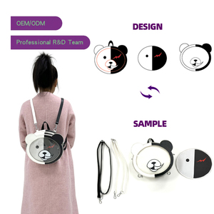 Impermeable lindo mujeres niñas Kawaii personalizado Itabag PU cuero claro Pin pantalla escuela Cosplay mochila personalizada ITA bolsa - Product Image 5