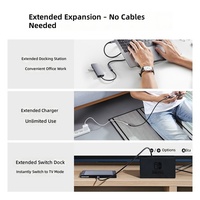 Kabel Ekstensi 16-inti Tipe-C Male-to-female 4K 60Hz Penguat Video Definisi Tinggi/dock USB 3.1 Gen 2 Transfer Data Kecepatan Tinggi
