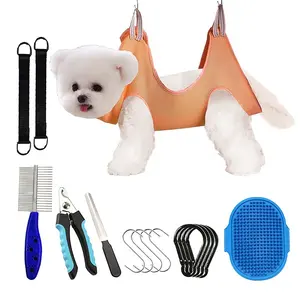 Pet Supplies Kit 9 in 1 Pet Grooming Hammock Harness Dog Sling for Grooming