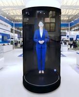 Vente Flash : Kiosque d'affichage holographique numérique haute luminosité 21,5 pouces avec terminal interactif vocal IA RK3588 4G 64G