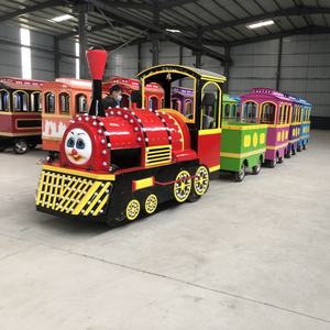 Suministro directo de fábrica Amusement Funfair Rides Tren sin rieles con pilas, <span class=keywords><strong>Thomas</strong></span> Smile Face Train para niños - Product Image 2