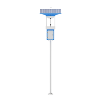 Trampa para Insectos IoT, Trampa Solar para Insectos para Jardín, Parque, Césped, Lámpara para Insectos con Flujo de Aire, Monitoreo de Plagas con Luz UV
