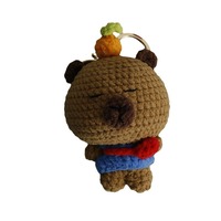 Haute qualité poupée porte-clés tressé Capybara Anime porte-clés sac breloque suspendu à la main cadeau porte-clés
