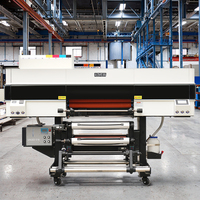 Printer UV DTF 60-cm Baru, Otomatis Penuh, Roll-to-Roll, Tinta UV CMYK+Putih, Printer Film TPU