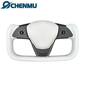 Accesorios de volante de cuero personalizados con mango deportivo para Tesla Model s X Yoke 2014-2020 Yoke para modelos Tesla Modelx - Product Image 1