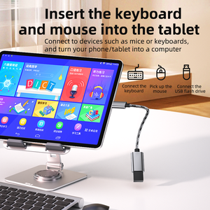 USB Typ-C OTG-Kabel Laptop-Adapter <span class=keywords><strong>Android</strong></span> Typ-C-Schnitts telle OTG-Adapter Flash-Laufwerk Aufladen Nylon geflochtener Draht - Product Image 3