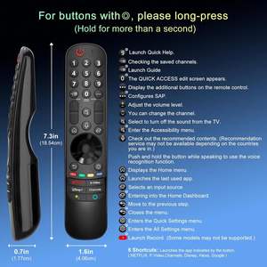 Control Remoto de Repuesto MR21GA con Puntero y Voz, Compatible con <span class=keywords><strong>LG</strong></span> Magic OLED QNED <span class=keywords><strong>NanoCell</strong></span> 4K 8K Smart TV - Product Image 2