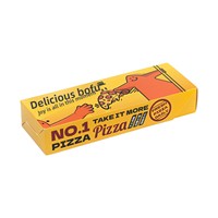 Boîte d'emballage de pizza longue style Detroit à portion individuelle, personnalisée, en gros, épaisse, jetable, avec pelliculage mat, portable