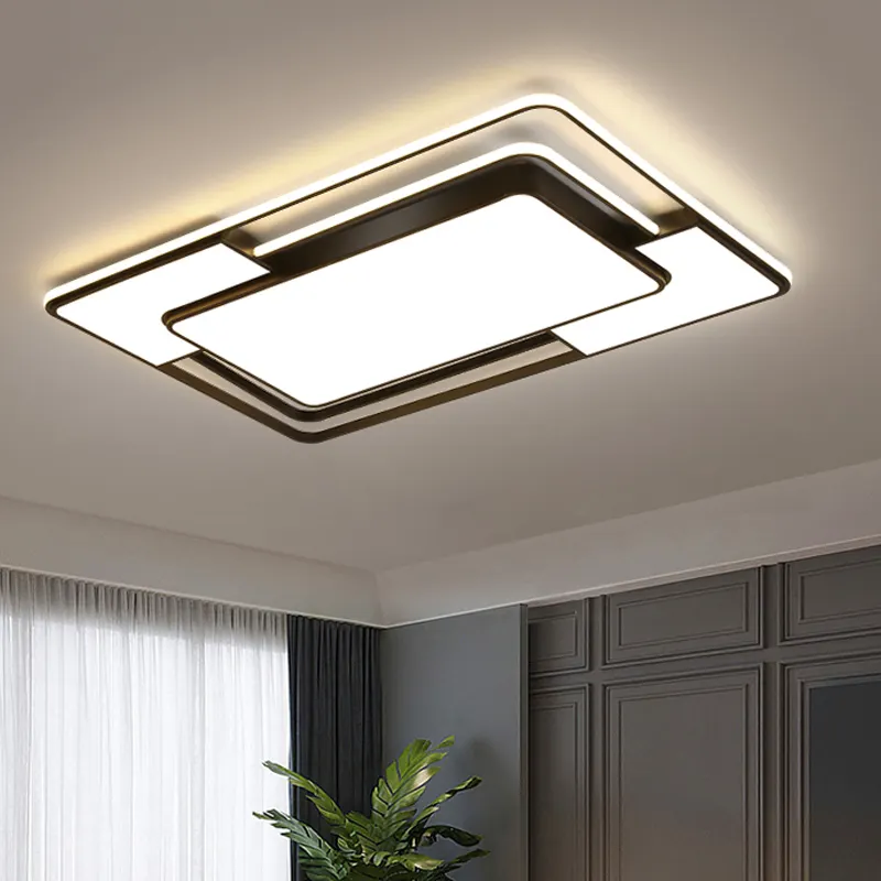 Wholesale high quality Home Remote Control Dimmable Modern Ceiling light rectangle led ceiling lamp for living room Bedroom