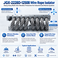 Isolateurs de câbles métalliques robustes en acier inoxydable 316 et aluminium Hoan JGX-2228D-1250B avec garantie d'un an, origine Shaanxi