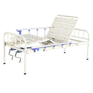 เตียงโรงพยาบาลราคาประหยัด พร้อมหัวเตียงเหล็ก 2 ฟังก์ชัน พร้อมราวกั้นข้างและล้อ เหมาะสำหรับการดูแลผู้สูงอายุ - Product Image 6