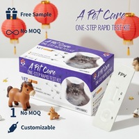 Kit de réactifs de test combiné ELISA pour animaux, kit de test vétérinaire rapide combiné pour la détection des anticorps FIV et des antigènes FeLV chez le chat