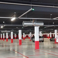 Ventilateur Jet Fan Souterrain Personnalisé pour Parking, Entrepôt, Atelier, Usine, Demi-escalier, Alimentation en Air Frais