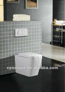 WC en céramique à poser au sol CY3073FM, forme carrée - Product Image 3