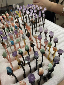 Cucchiaini in Lega con Cristallo di Quarzo Rosa, Mini Cucchiaini Decorativi per Tè e Caffè - Product Image 4