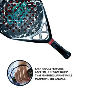 Raquette de paddle en fibre de carbone Qingyu Sport, design OEM personnalisé, nouveau produit avec votre propre logo, 355g, raquette de haute qualité - Product Image 5