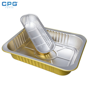Barquette en aluminium doré robuste de 1500 ml pour la restauration professionnelle, vente en gros - Product Image 1